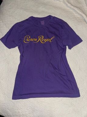 Vintage Crown Royal Women's Purple Logo Tee